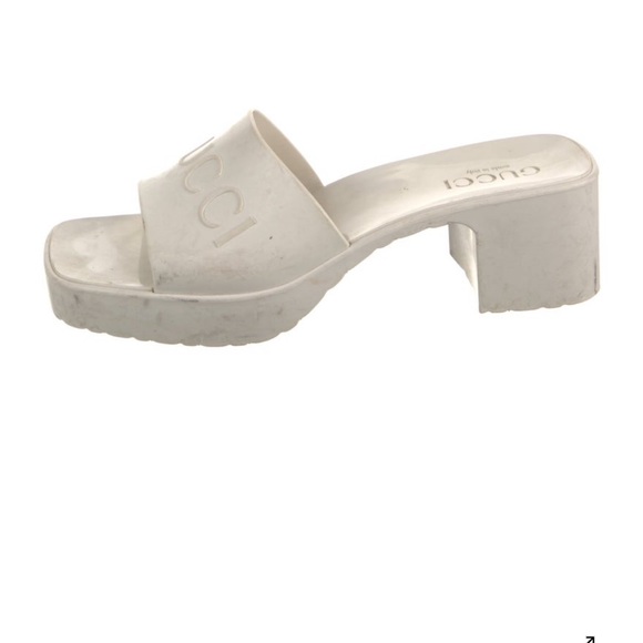 Gucci Women's Cream Mules - Picture 3 of 5